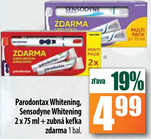 Parodontax Whitening, Sensodyne Whitening