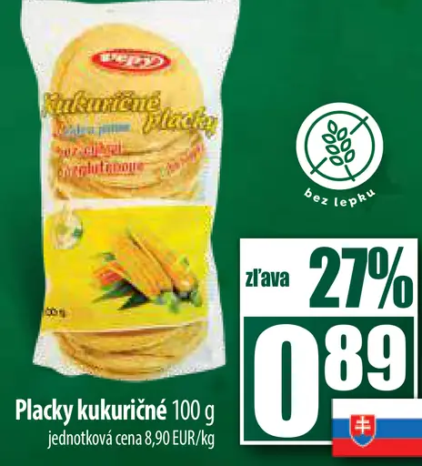 Placky kukuričné