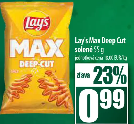 Lay's Max Deep Cut solené