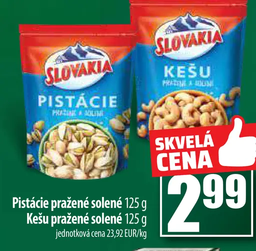 Kešu pražené solené