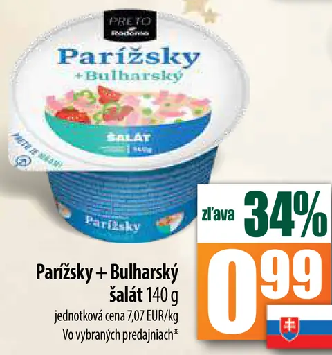 Parížsky + Bulharský šalát