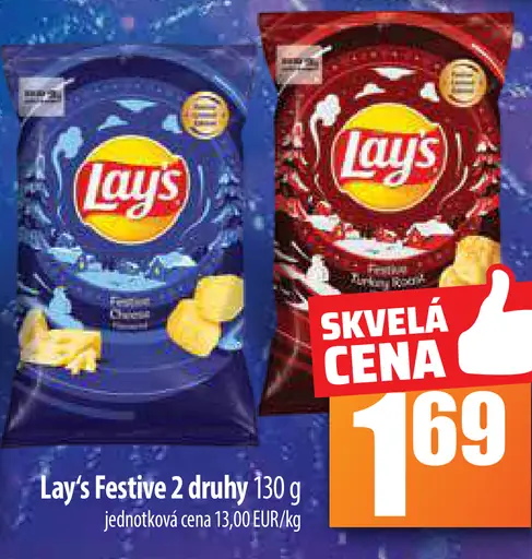 Lay's Festive 2 druhy