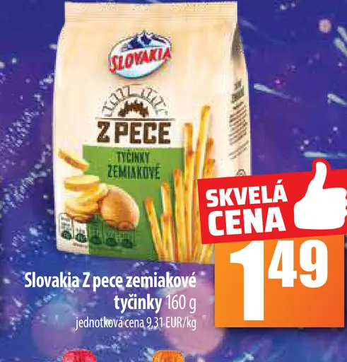 Z pece zemiakové tyčinky