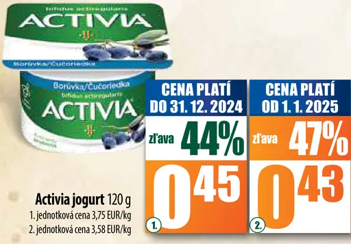 Activia jogurt