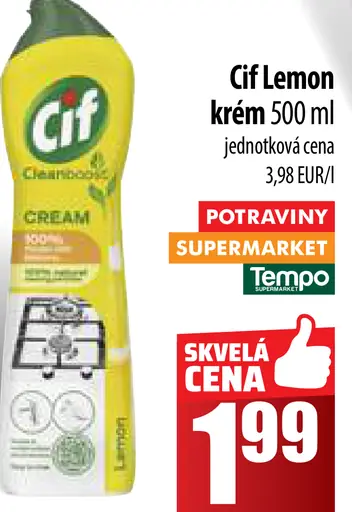 Cif Lemon krém