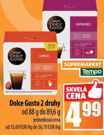 Dolce Gusto 2 druhy