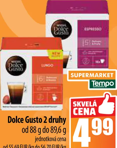 Dolce Gusto 2 druhy