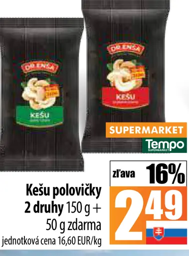 Kešu polovičky