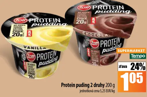 Protein puding 2 druhy