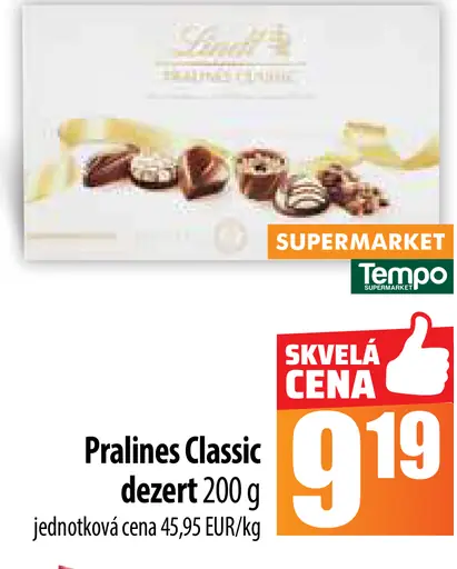 Pralines Classic dezert