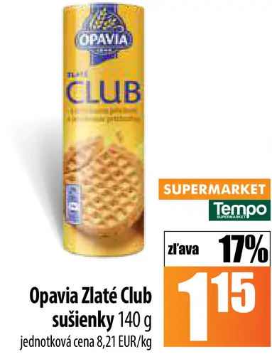 Opavia Zlaté Club sušienky