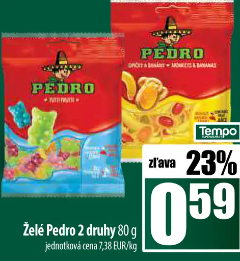 Želé Pedro 2 druhy