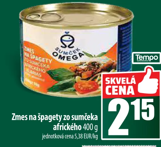 Zmes na špagety zo sumčeka afrického