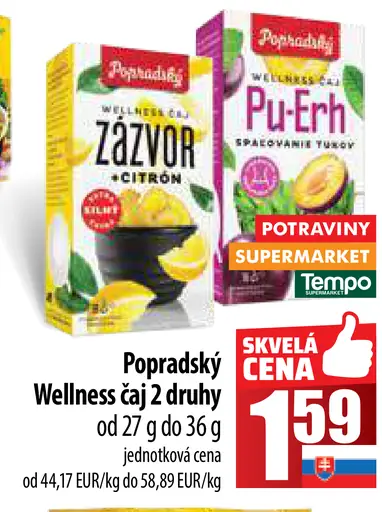 Wellness čaj s príchuťou citrónu