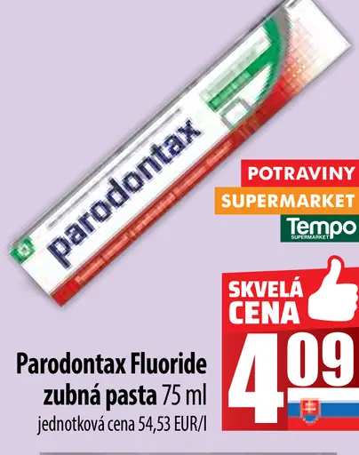 parodontax fluoride zubná pasta