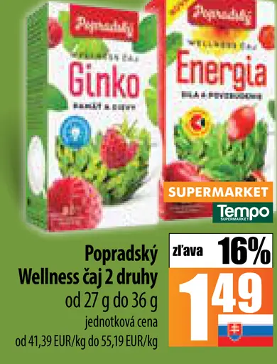 Wellness čaj Ginko