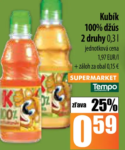 Kubík 100% džús