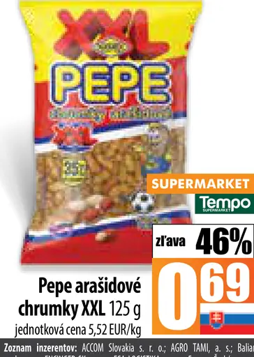 Pepe arašidové chrumky XXL