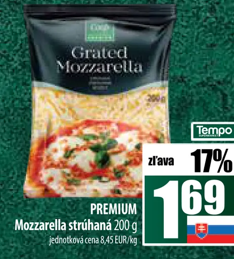 Mozzarella strúhaná