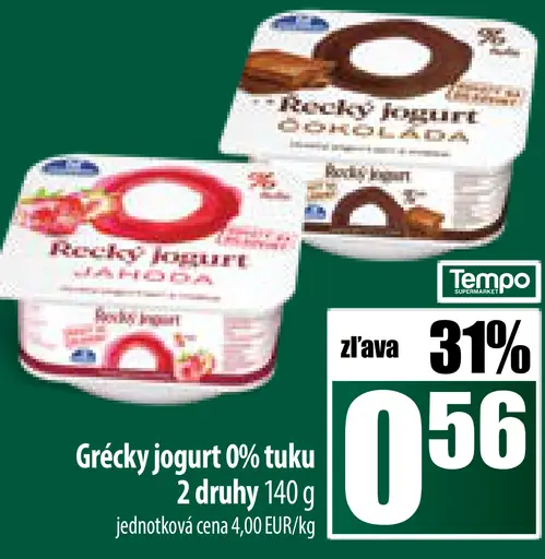 Grécky jogurt jahoda