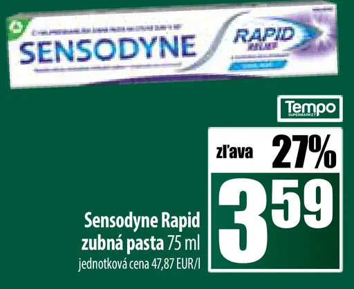 Sensodyne Rapid zubná pasta