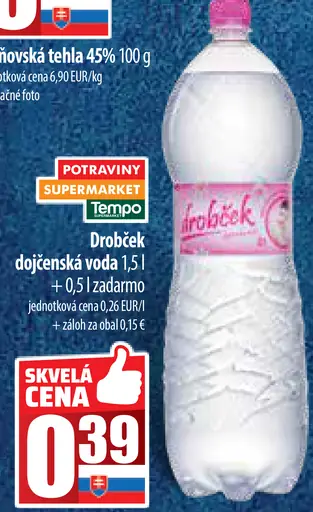 Drobček dočenská voda