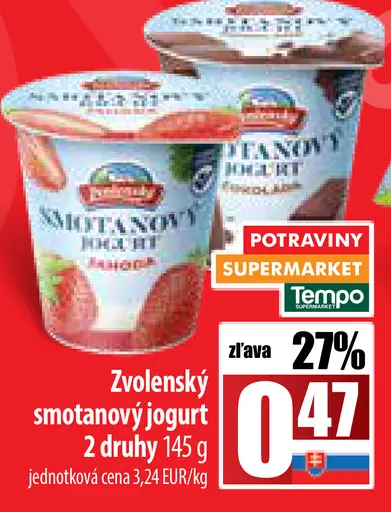 Zvolenský smotanový jogurt