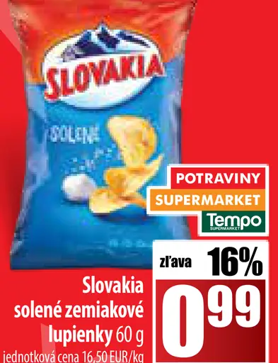 solené zemiakové lupienky