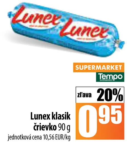 Lunex klasik črievko