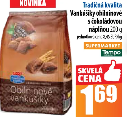 Oblínkové vankúšiky s čokoládovou náplňou