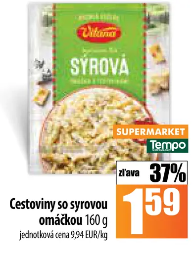 Cestoviny so syrovou omáčkou