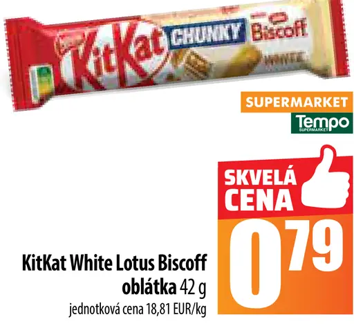 KitKat White Lotus Biscoff