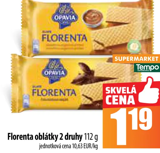 Florenta oblátky 2 druhy