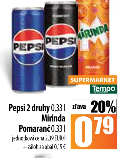 Pepsi 2 druhy