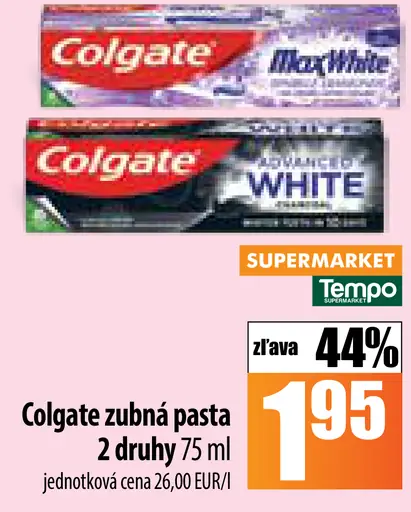 Colgate zubná pasta