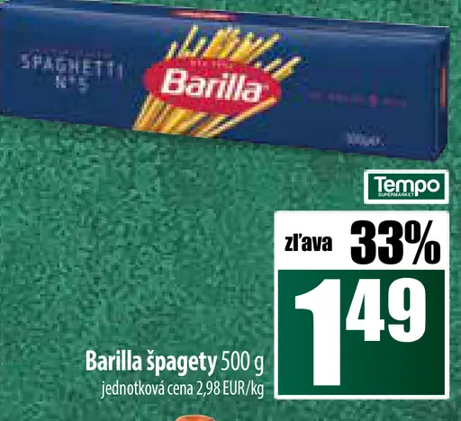 Barilla špagety