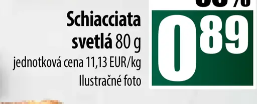 Schiacciata svetlá