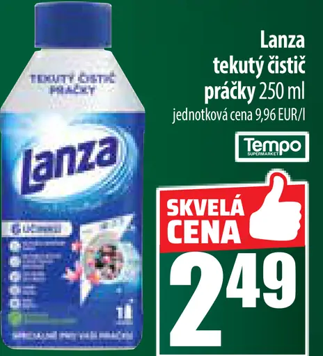 Lanza tekutý čistič práčky