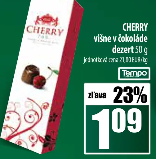 CHERRY višne v čokoláde dezert