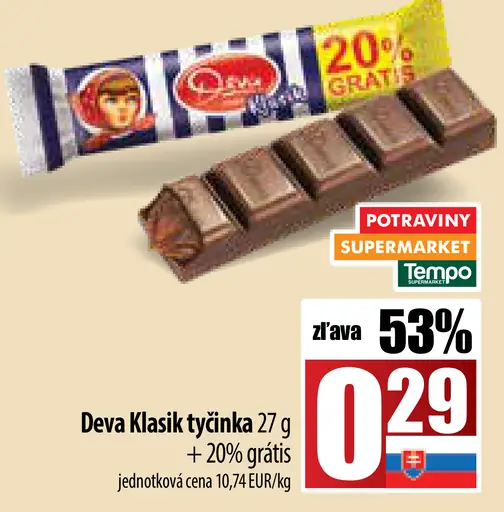 Deva klasik tyčinka