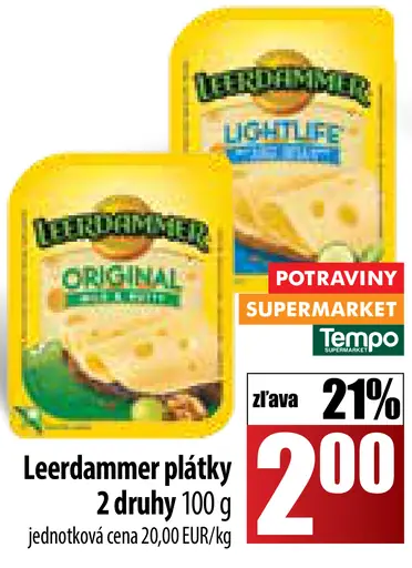 Leerdammer plátky