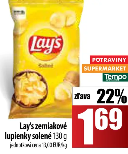 Lay's zemiakové lupienky solené