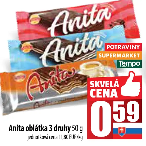 Anita oblátka 3 druhy