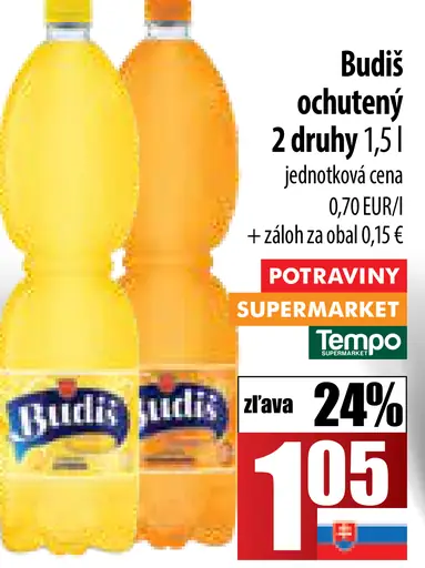 Budiš ochutený 2 druhy