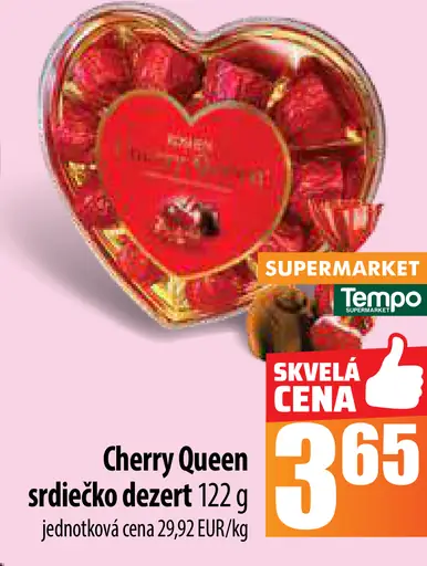 Cherry Queen srdiečko dezert