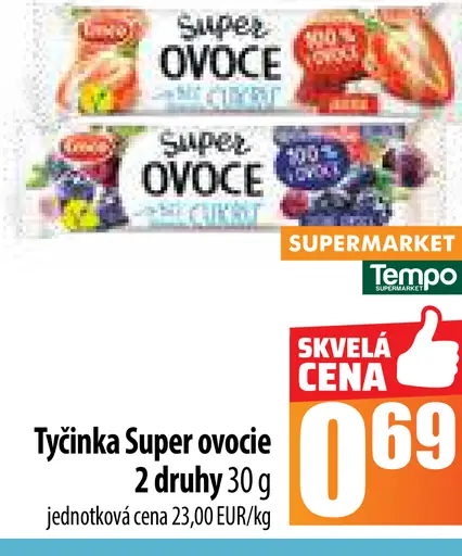 Tyčinka Super ovocie