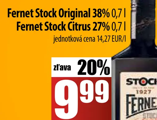 Fernet Stock Original, Citrus