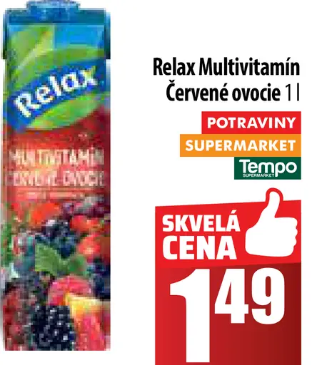 Relax Multivitamín červené ovocie