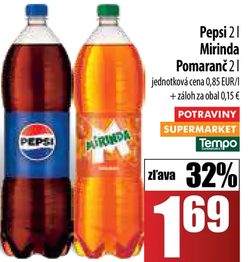 Pepsi alebo Mirinda Pomaranč