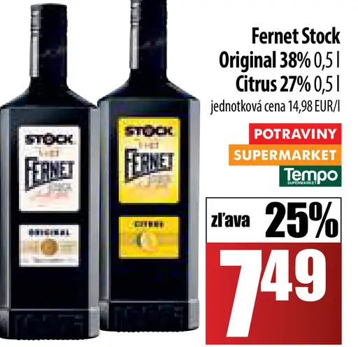 Fernet Stock Original 38%